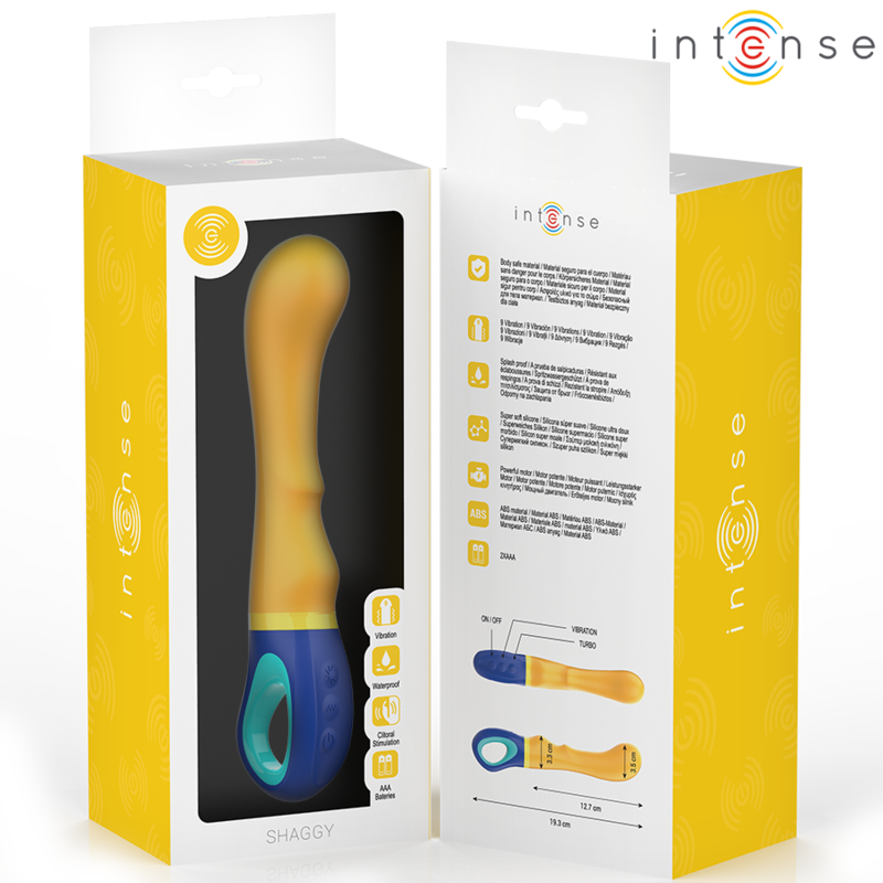 VIBRADOR INTENSO - PUNTO G SHAGGY AMARILLO