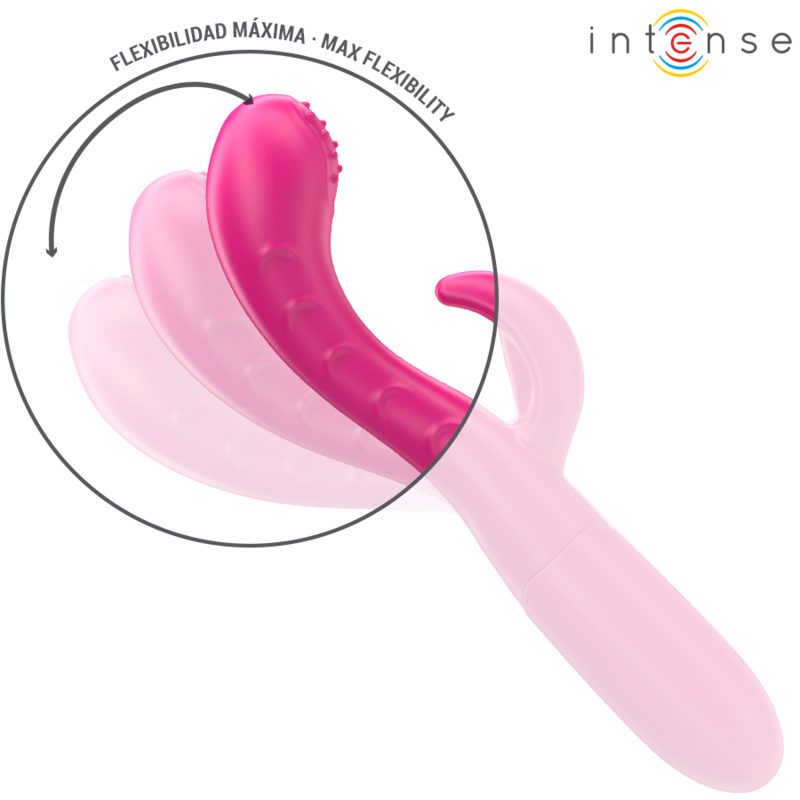 INTENSE - AMARA VIBRADOR CON LENGUA ESTIMULANTE 10 VIBRACIONES ROSA