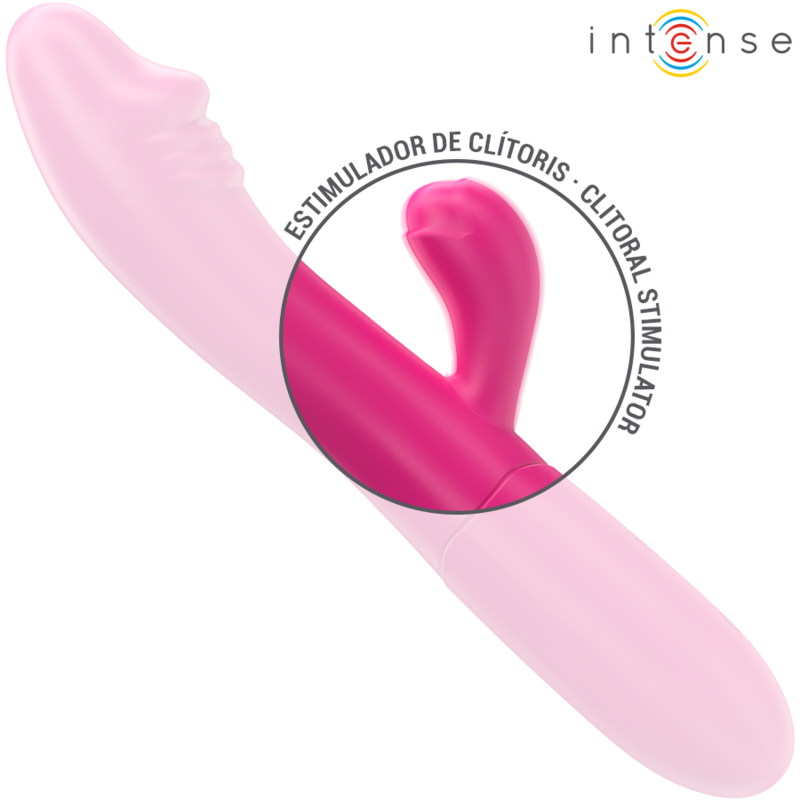INTENSE - IVY VIBRADOR FLEXIBLE 10 VIBRACIONES CON LENGUA ESTIMULANTE ROSA