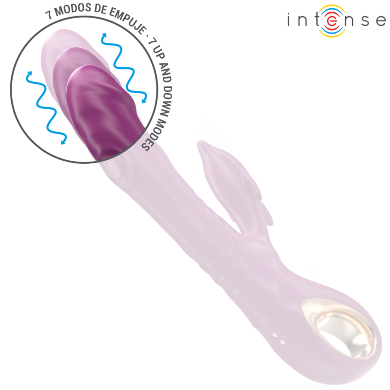 INTENSE - VIBRADOR MULTIFUNCIONAL HALLE CON LENGUA ESTIMULANTE DELFÍN MORADO
