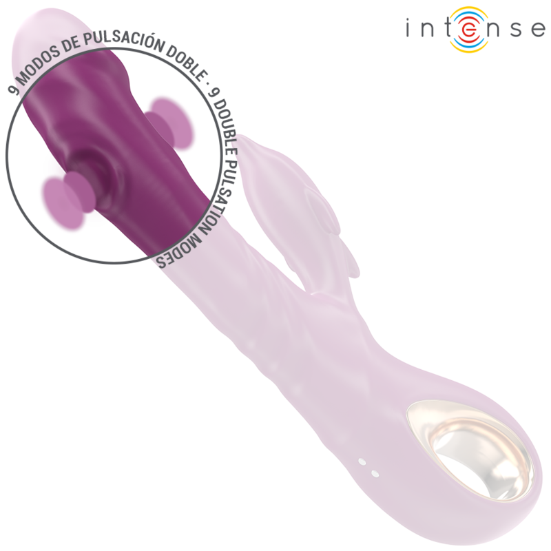 INTENSE - VIBRADOR MULTIFUNCIONAL HALLE CON LENGUA ESTIMULANTE DELFÍN MORADO