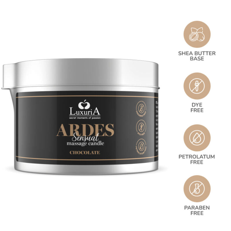 VELA DE MASAJE DE CHOCOLATE INTIMATELINE LUXURIA