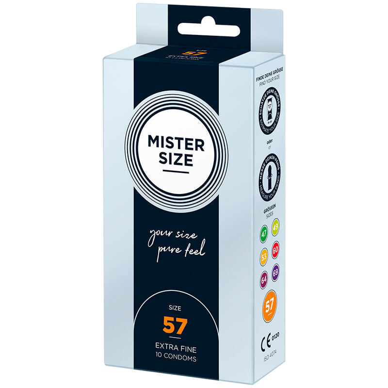 MISTER SIZE - CONDÓN TALLA L 57 MM (10 UNIDADES)