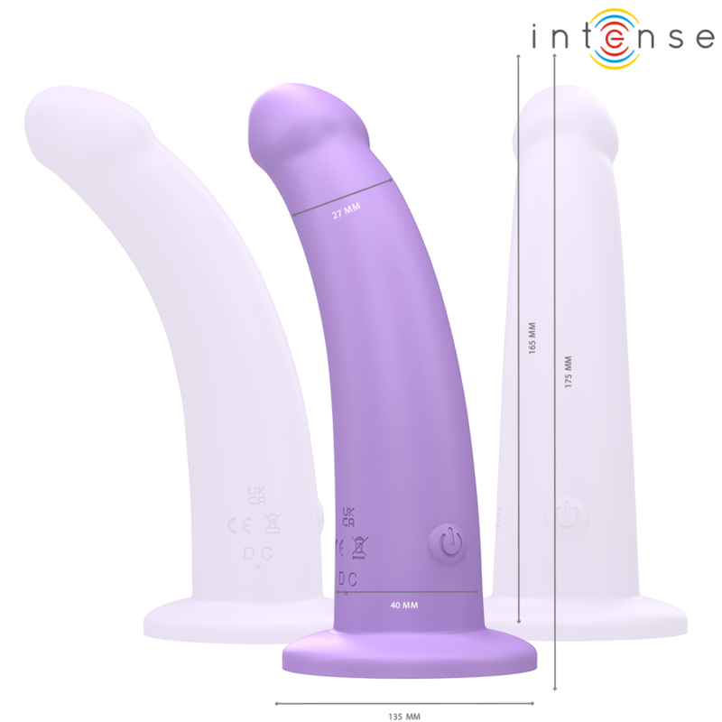 INTENSE - EDDIE VIBRADOR 17,5 CM 10 VIBRACIONES CONTROL REMOTO MORADO