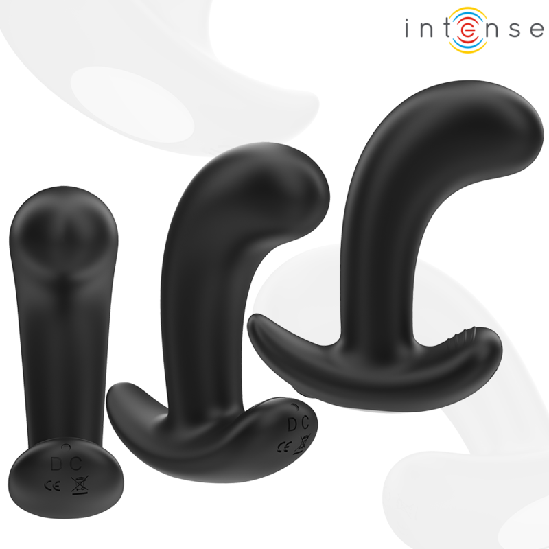 INTENSE - PLUG ANAL CHANDLER 10 VIBRACIONES CONTROL REMOTO NEGRO