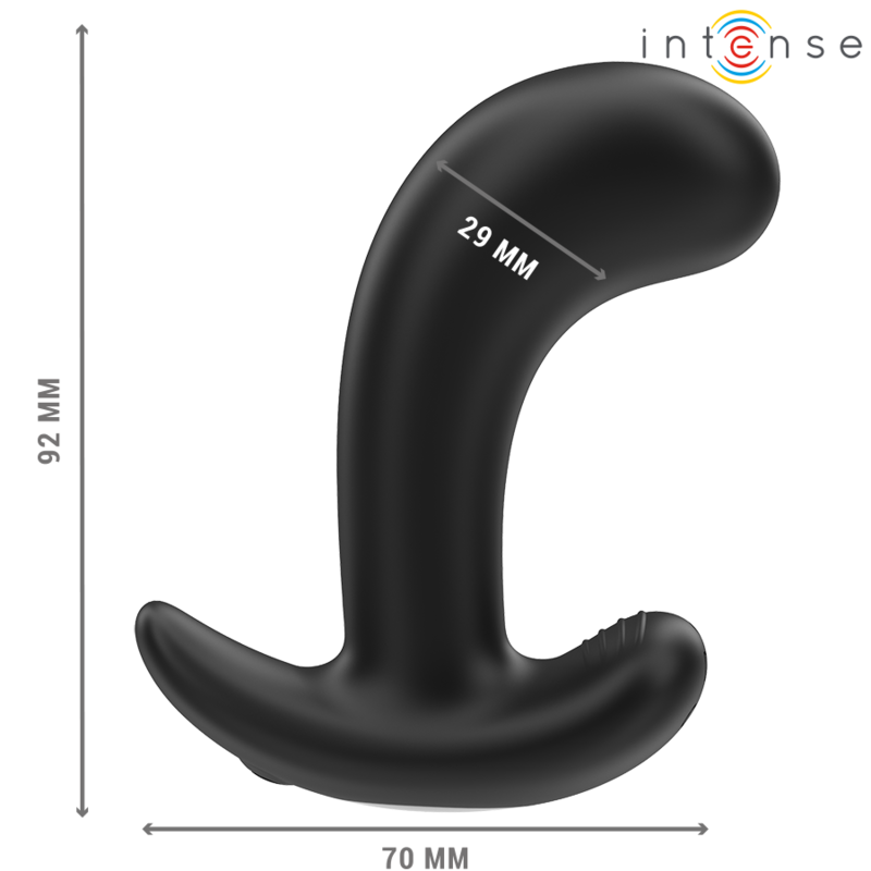 INTENSE - PLUG ANAL CHANDLER 10 VIBRACIONES CONTROL REMOTO NEGRO