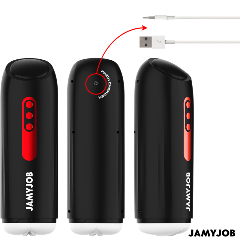 JAMYJOB - MASTURBADOR AUTOMÁTICO PHANTOM VAGINA 5 MODOS DE SUCCIÓN Y EMPUJE