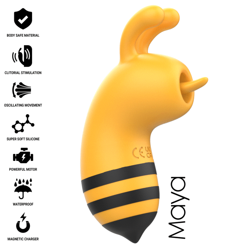 INTENSO - ESTIMULADOR MAYA BEE AMARILLO/NEGRO