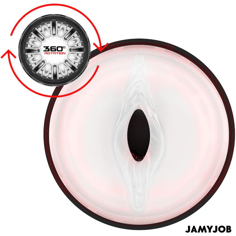 JAMYJOB - MASTURBADOR VAGINA AUTOMÁTICO STORM 10 MODOS DE ROTACIÓN Y EMPUJE