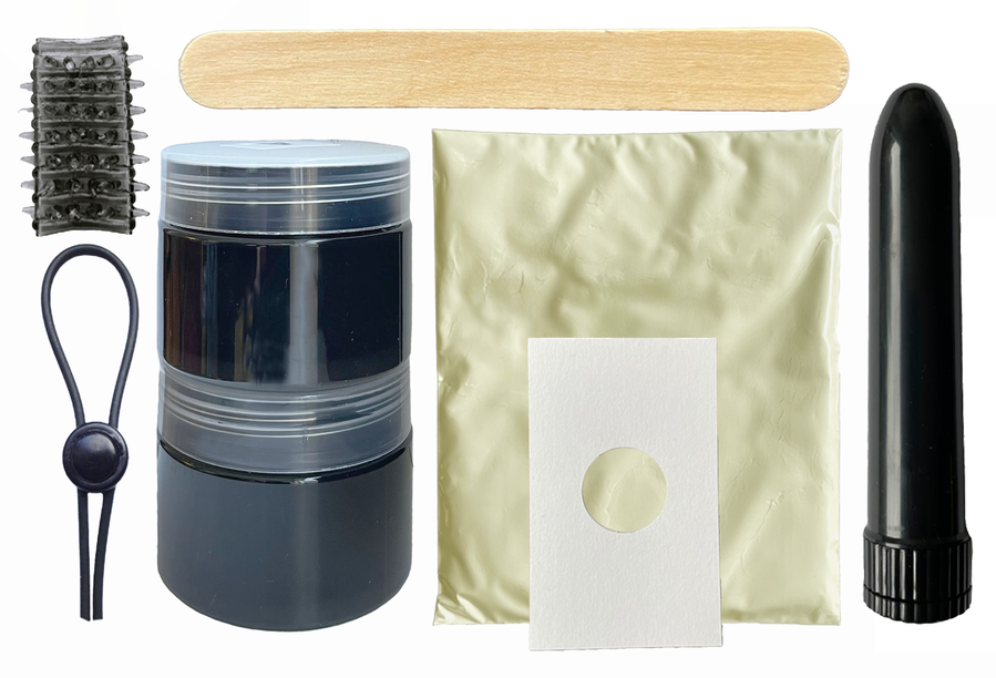 CLONEBOY - KIT CLONADOR DE PENE VIBRADOR NEGRO