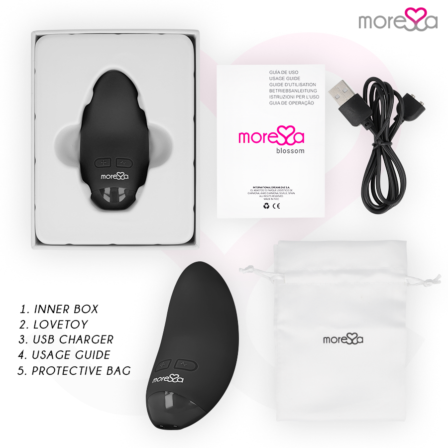 VIBRADOR BLOSSOM NEGRO
