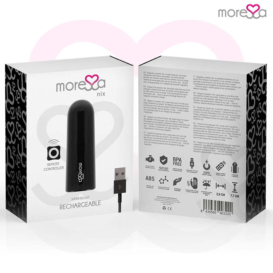 NIX REMOTE CONTROL VIBRATOR BLACK