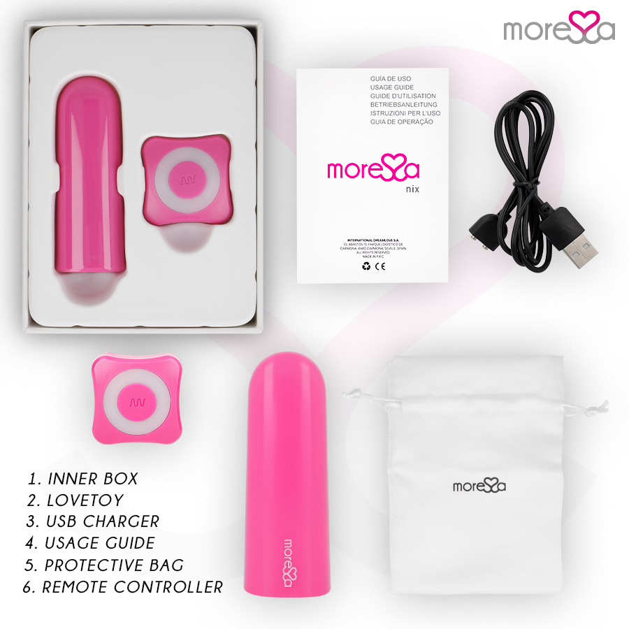 NIX VIBRADOR CONTROLE REMOTO ROSA