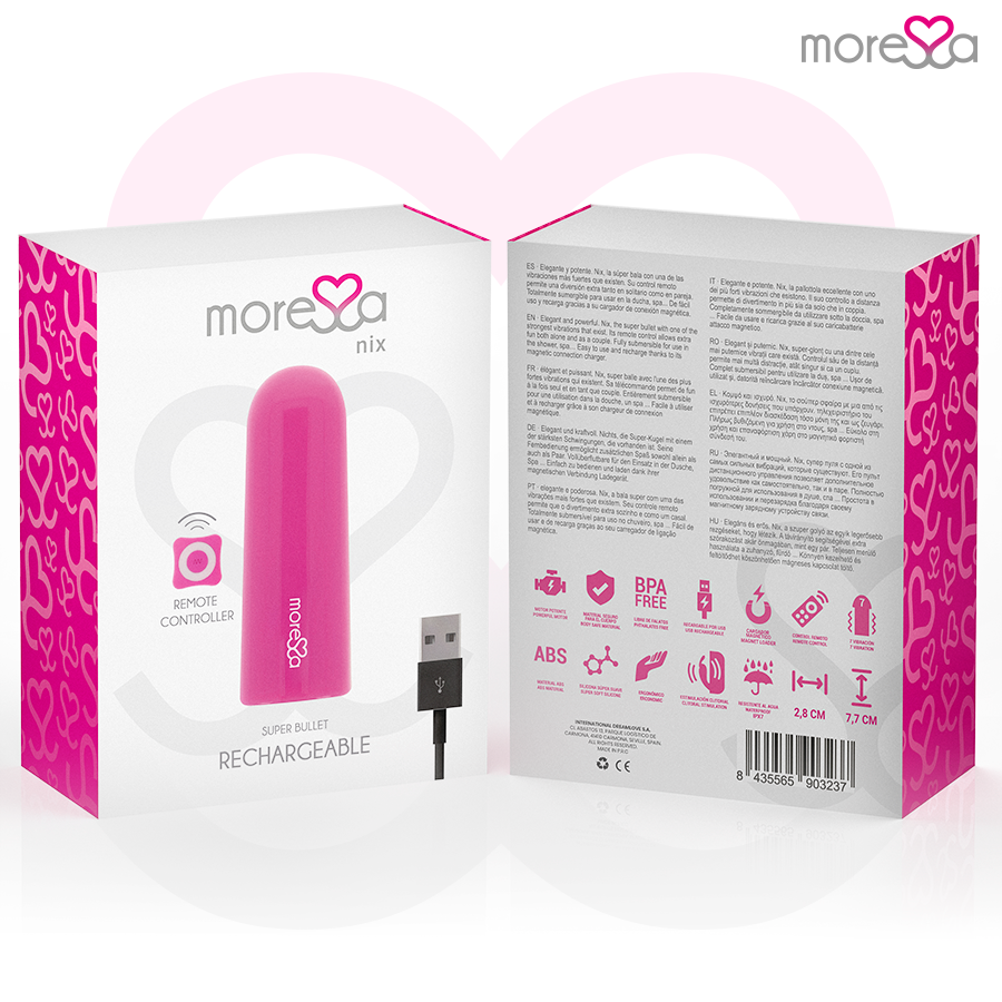 NIX VIBRADOR CONTROLE REMOTO ROSA