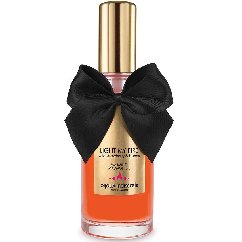 BIJOUX - ACEITE DE MASAJE EFECTO CALOR CON AROMA A FRESA