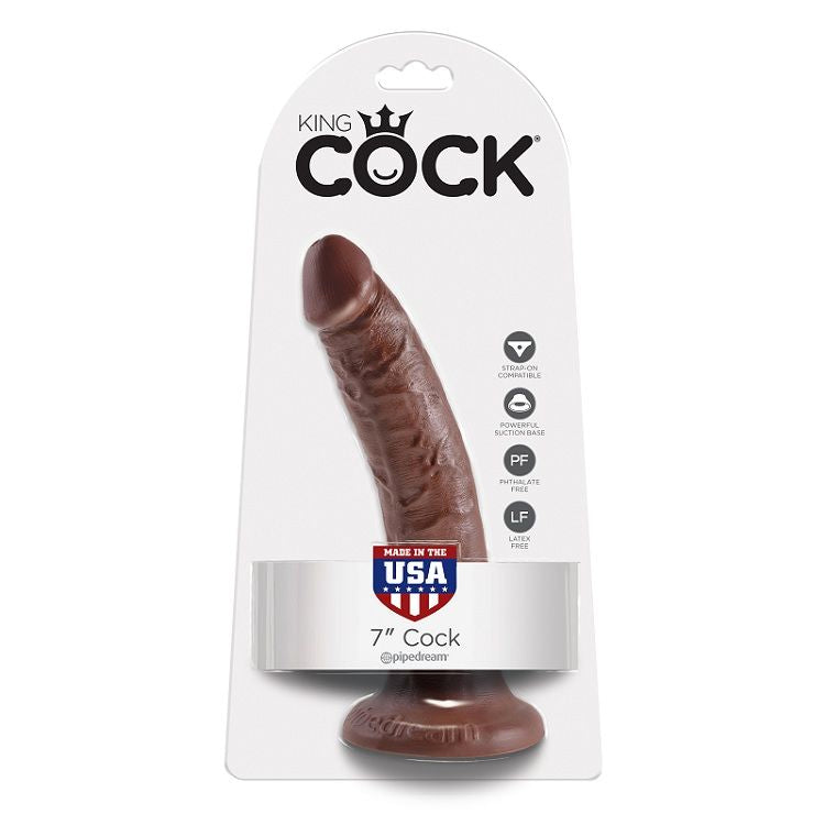 KING COCK - DILDO 7 CHOCOLATE 17,8 CM