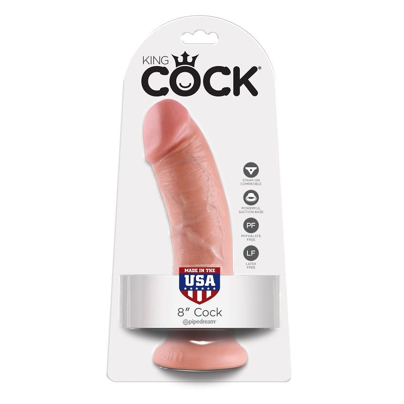 KING COCK - 8 DILDOS DE CARNE 20,3 CM