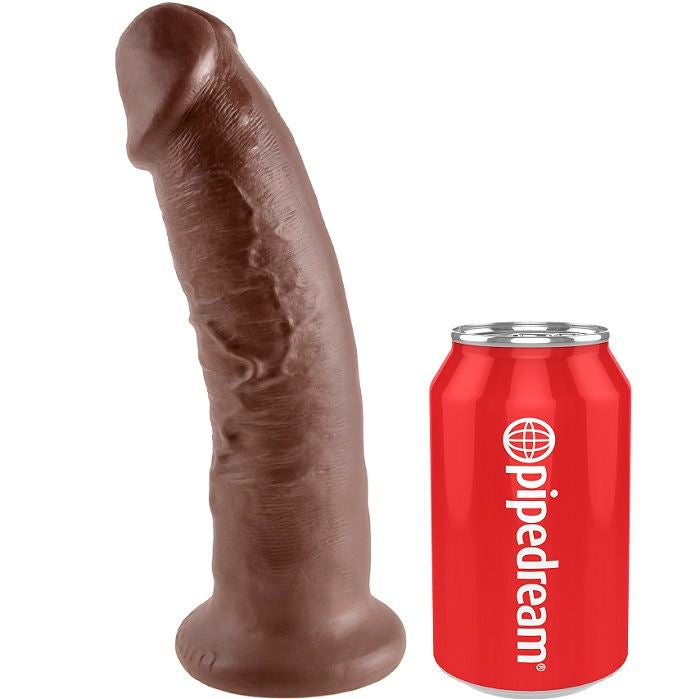 KING COCK - 9 DILDO MARRÓN 22,9 CM