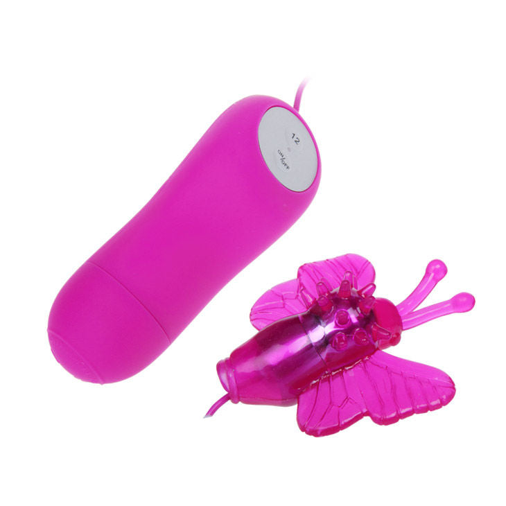VIBRADOR ESTIMULADOR DE BORBOLETA SECRETO PRETTY LOVE 12V