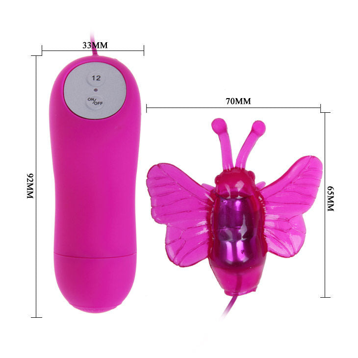 VIBRADOR ESTIMULADOR DE BORBOLETA SECRETO PRETTY LOVE 12V
