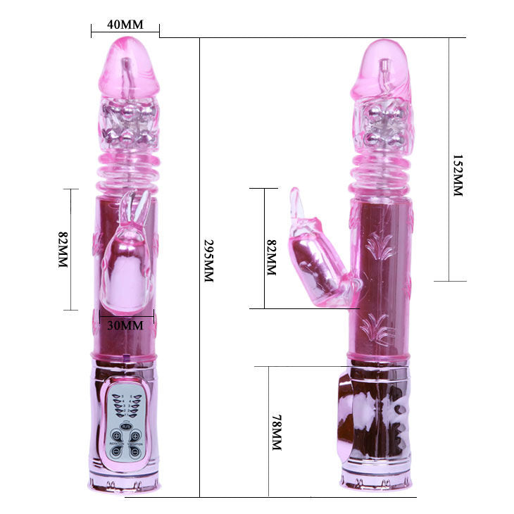 BAILE - ROTADOR THROBBING BUNNY PINK RAMPANT