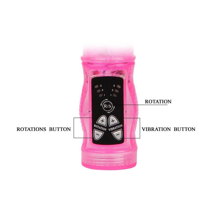 BAILE - MINI ROTADOR CONEJO ROSA SUPER ESTIMULADOR