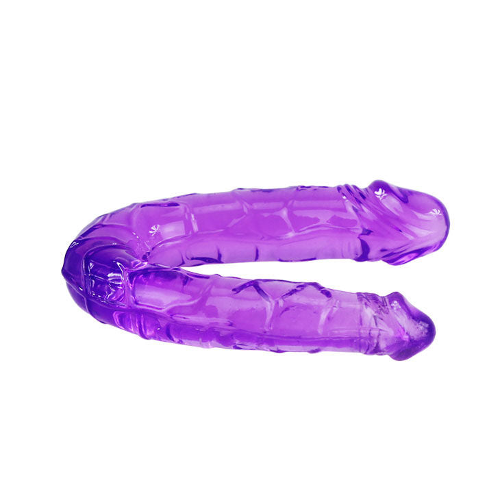 BAILE - DILDO DOBLE EN GELATINA FLEXIBLE LILS