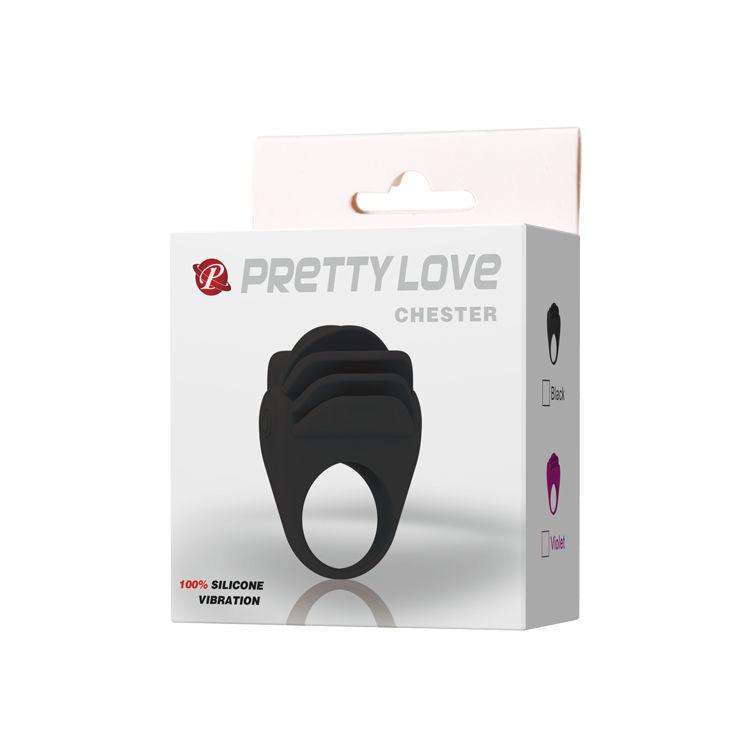PRETTY LOVE - ANEL VIBRADOR PRETO CHESTER PRETO - Intimate Vibes