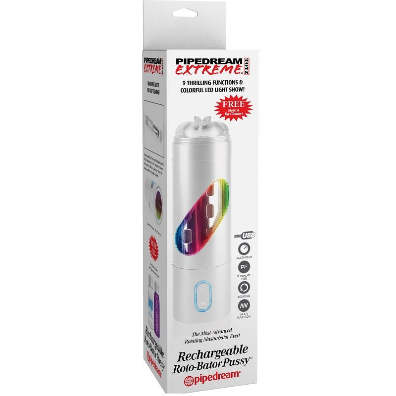 EXTREME TOYZ - MASTURBADOR VAGINA MASCULINO ROTO BATOR USB