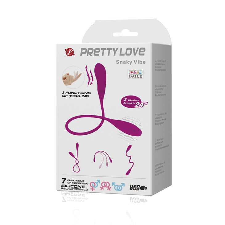 VIBRADOR INTELIGENTE SNAKY VIBE 7 V + 3 COSQUILLAS