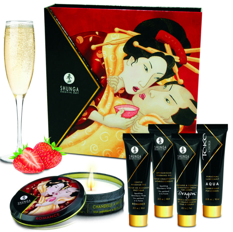 SHUNGA - KIT SECRETO DE FRESAS Y CAVA GEIXA
