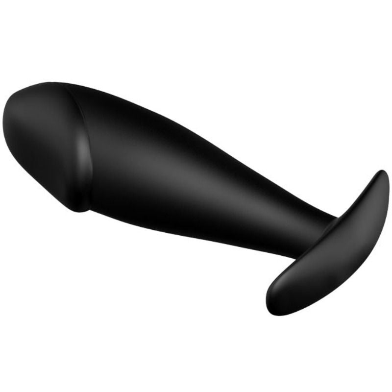 PRETTY LOVE - PLUG ANAL CON FORMA DE PENE DE SILICONA NEGRO