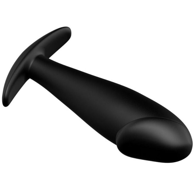 PRETTY LOVE - PLUG ANAL CON FORMA DE PENE DE SILICONA NEGRO