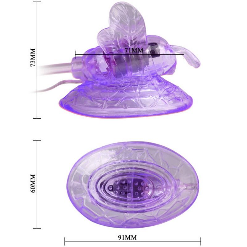 BAILE - VIBRATING BUTTERFLY FOR CLITORAL STIMULATION IN PURPLE