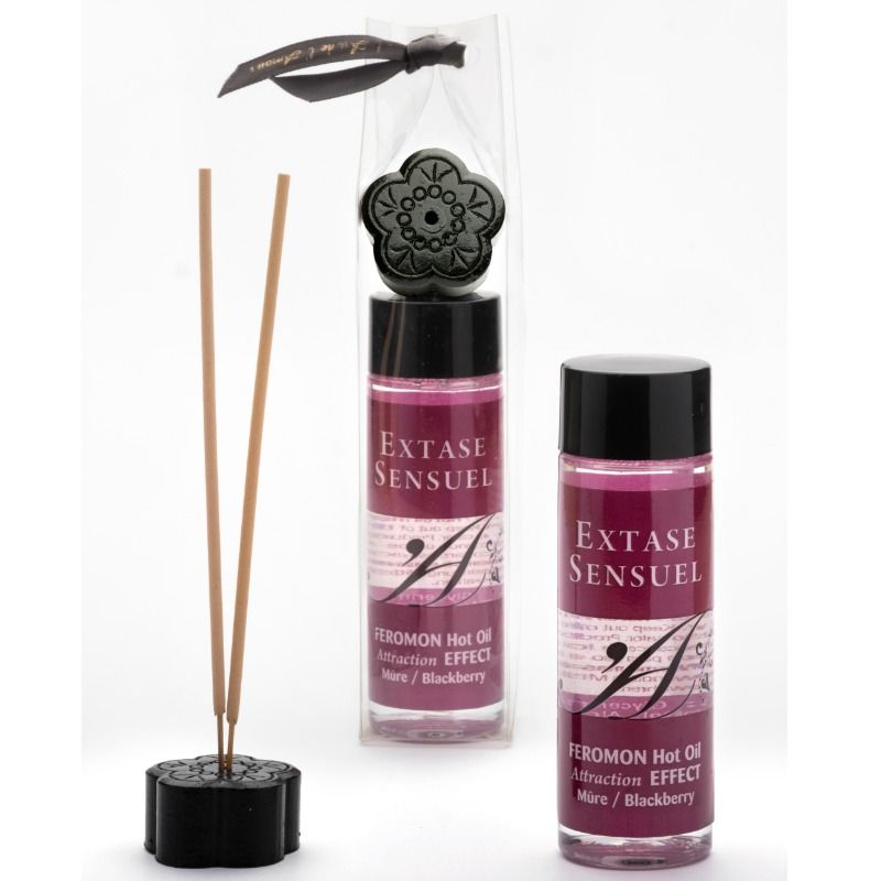 SENSUAL EXTASE - ACEITE DE MASAJE EFECTO CALOR CON FEROMONAS DE MORA 100 ML