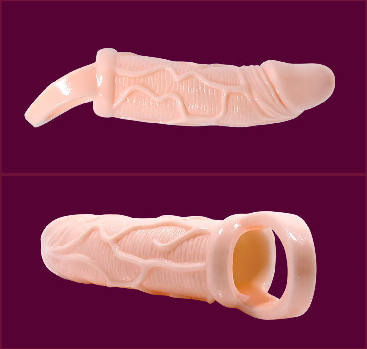 BAILE - FUNDA EXTENSORA DE PENE CON VIBRACIÓN Y MANGO PARA TESTÍCULOS 13,5 CM
