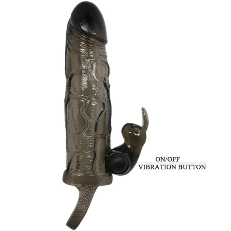 BAILE - FUNDA PARA PENE BRAVE MAN CON CONEJO NEGRO 16,5 CM