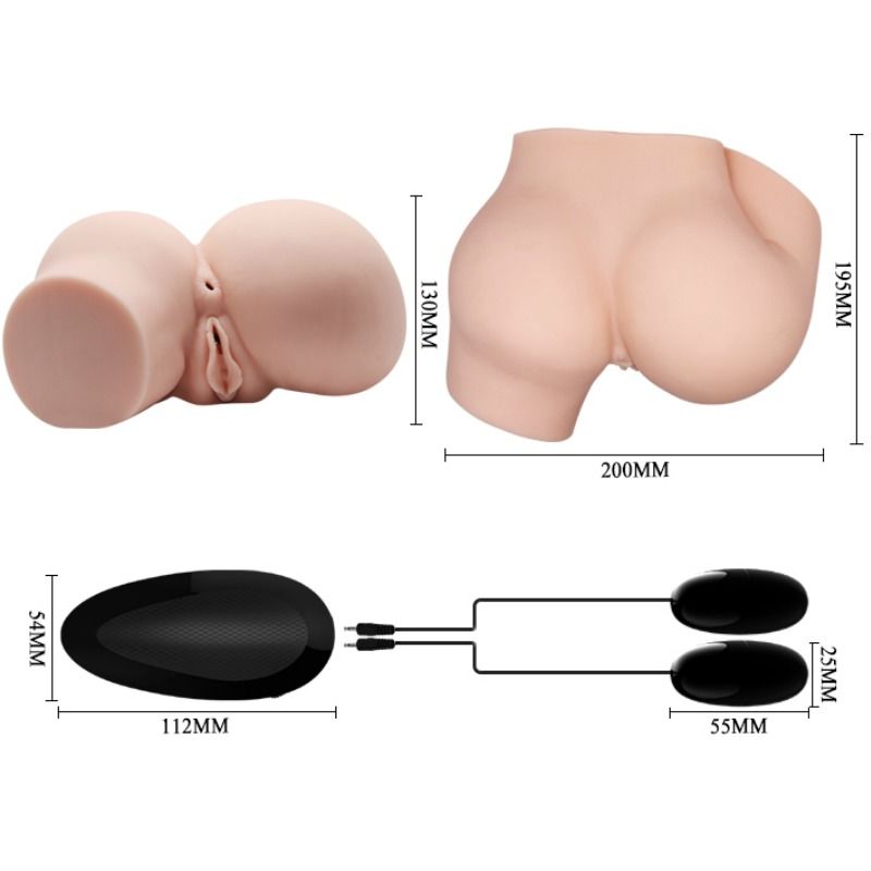 CRAZY BULL - CULO CON VAGINA Y COÑOS DESNUDOS REALISTAS Y VIBRACIÓN
