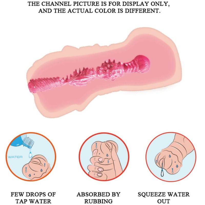 CRAZY BULL - MASTURBADOR VAGINA WATER SKIN CON BALAS VIBRATORIAS