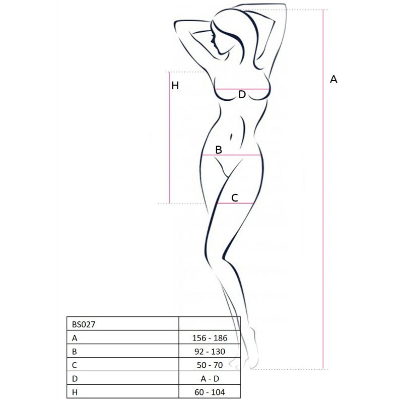 PASIÓN - MUJER BS027 BODYSTOCKING ROJO ESTILO VESTIDO TALLA ÚNICA