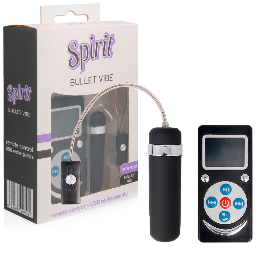 SPIRIT - BALA VIBRADORA NEGRA PREMIUM