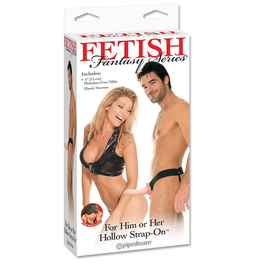 SERIE FETISH FANTASY - ARNÉS DE CARNE HUECO AJUSTABLE CON CORREA DE 15 CM