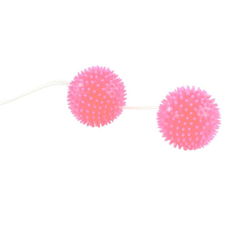 BAILE - BOLAS TEXTURIZADAS DEEP PLEASURE ROSA 3,6 CM