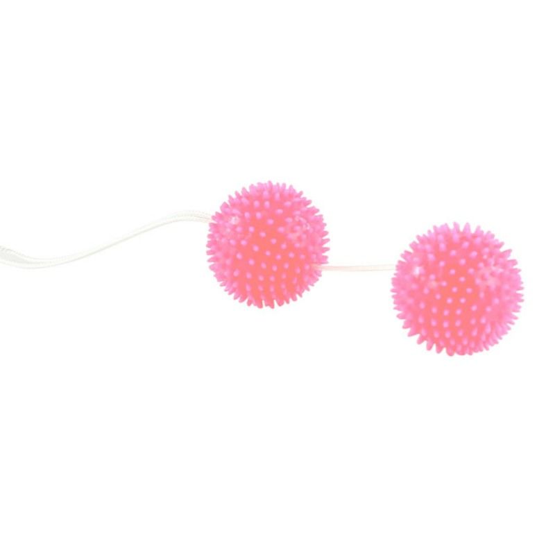 BAILE - BOLAS TEXTURIZADAS DEEP PLEASURE ROSA 3,6 CM