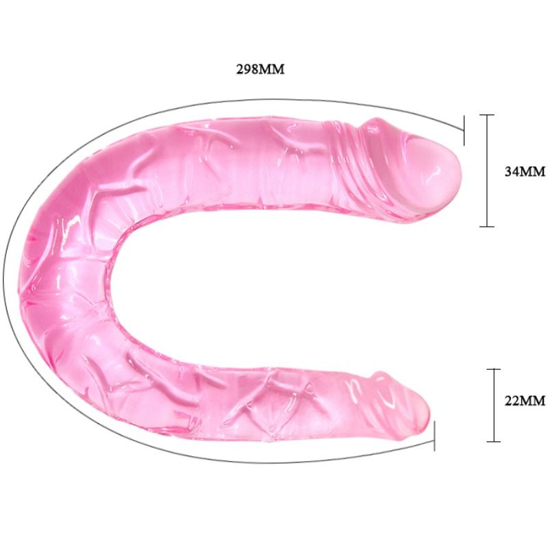 BAILE - DILDO DOBLE ROSA DOBLE PENE