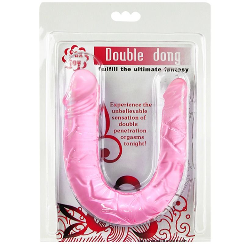 BAILE - DILDO DOBLE ROSA DOBLE PENE