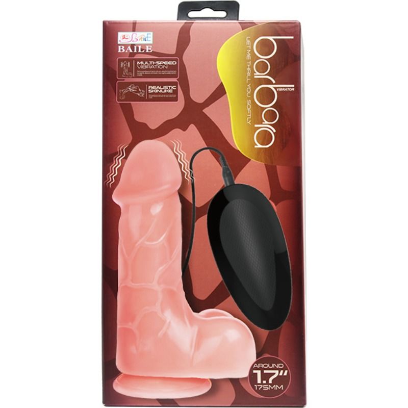 BAILE - BARBARA VIBRADOR REALISTA NATURAL 21 CM