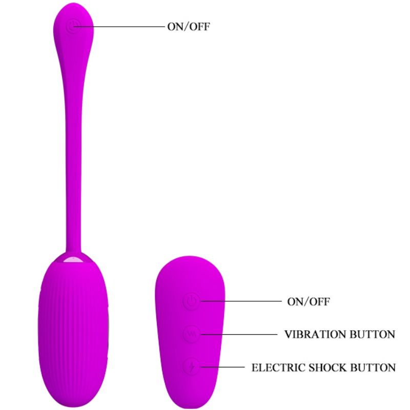 PRETTY LOVE - HUEVO VIBRADOR FUN SHOCK Y ELECTROSHOCK