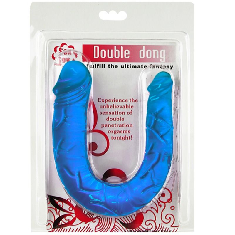 BAILE - DILDO DOBLE AZUL DONG DOBLE