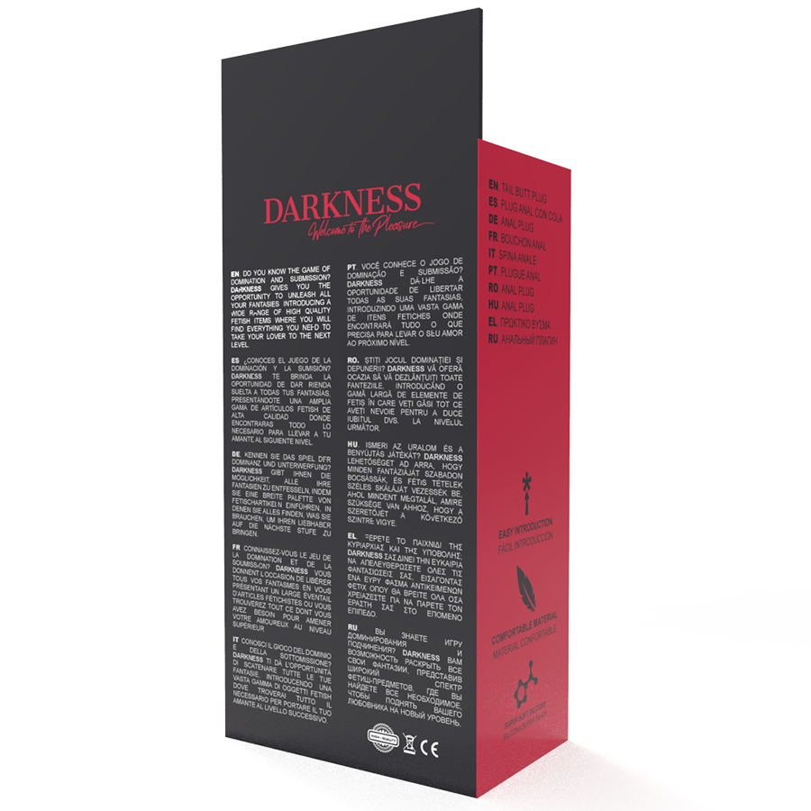 DARKNESS - PLUG ANAL DE SILICONA NEGRO DE 28 CM